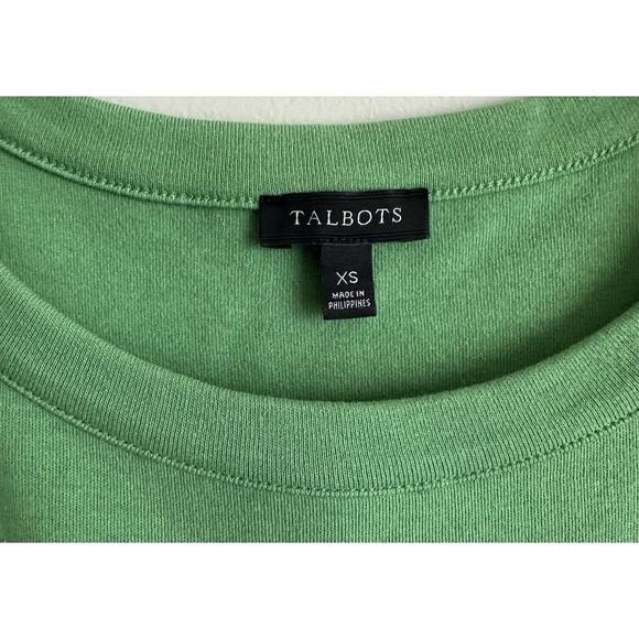 TALBOTS Green Shirt Dress; Size XS - Picture 2 of 4